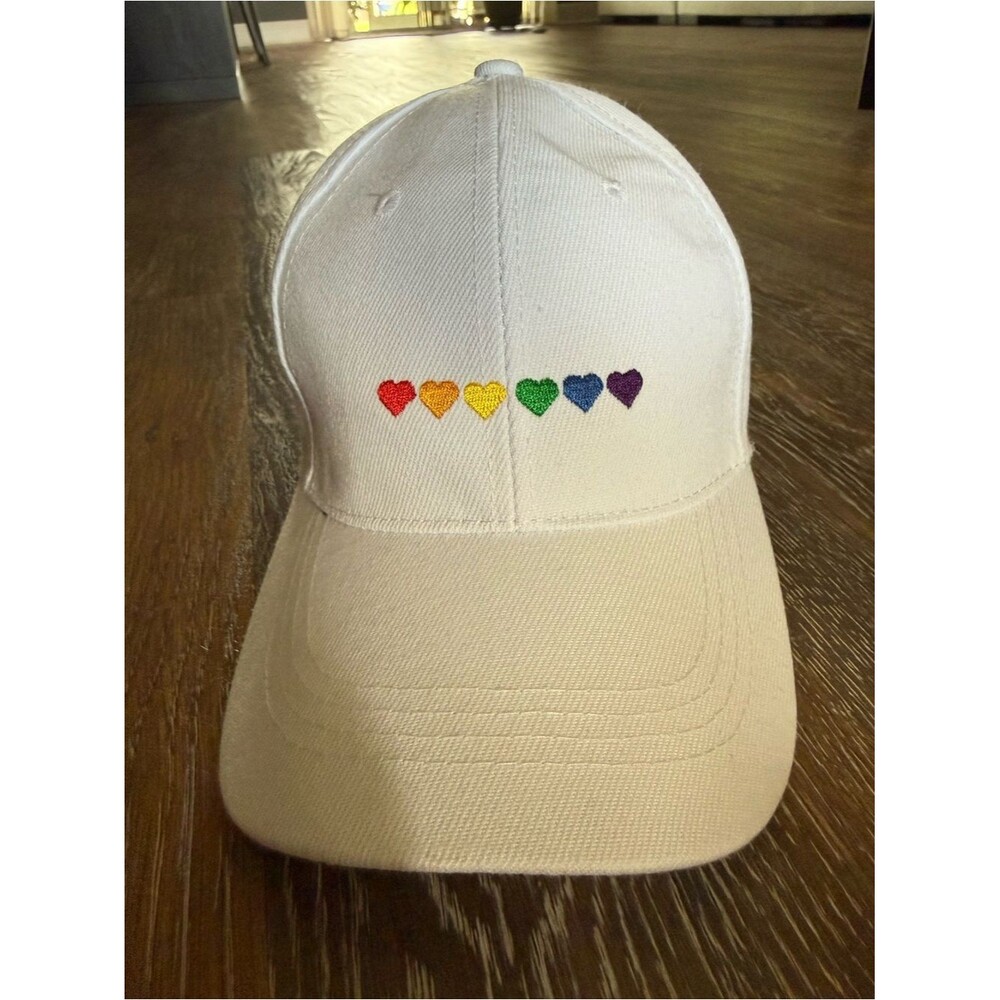 White PRIDE Baseball Cap - adult